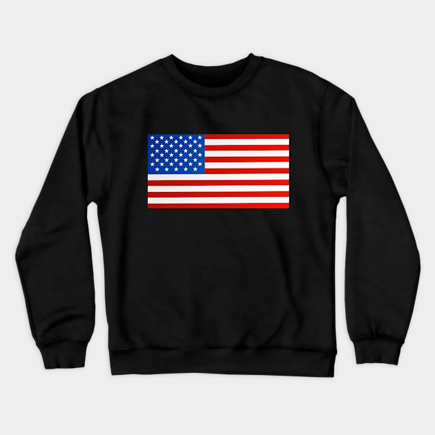 american flag Crewneck Sweatshirt by gold package